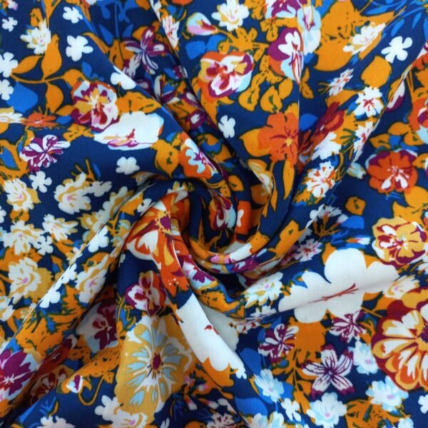 TKANINA WISKOZOWY DRUK - KWIATY