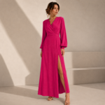 VISCOSE ATLANTA FOIL - CORAL - Image 2