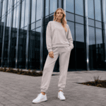DZIANINA BAWEŁNIANA DRESÓWKA - JASNY SZARY - obrazek 2