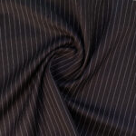 VISCOSE SUIT STRIPE - CHOCOLATE