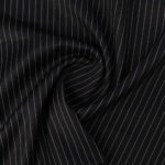 VISCOSE SUIT STRIPE - BLACK