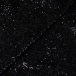 MESH EMBROIDERY WITH SEQUINS - BLACK - Image 3