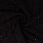 DZIANINA KORONKA ELASTYCZNA RACHEL - CIEMNY BRĄZOWY | Cekiny | CI-2900-2 | Fashiontree