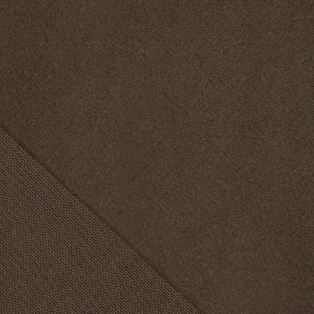 POLYESTER MICRO ALPACA  - DARK BROWN - Image 5