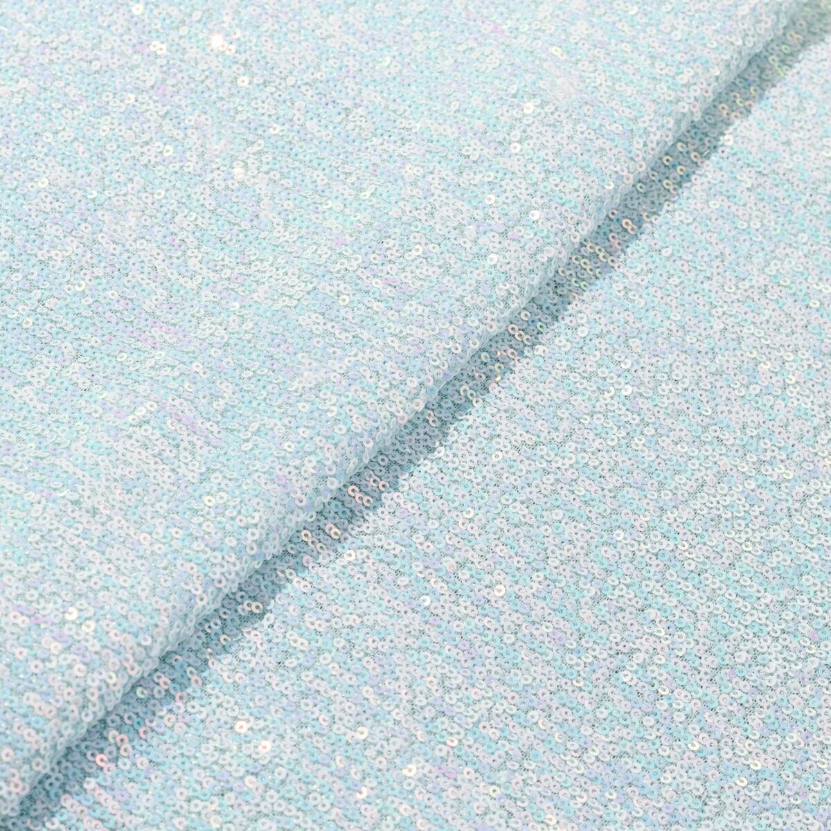 DZIANINA POLIESTROWA Z CEKINAMI - OCEAN - obrazek 3