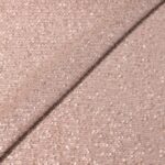 DZIANINA POLIESTROWA Z CEKINAMI - DULL BLUSH - obrazek 3
