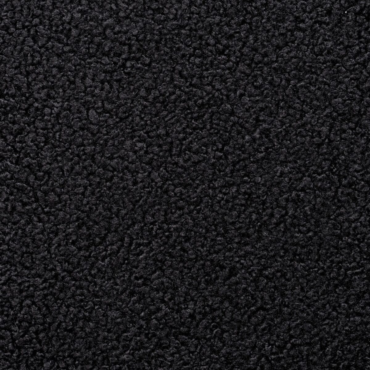 POLYESTER TEDDY FLEECE - BLACK - Image 3