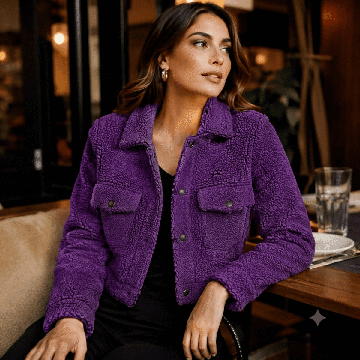 SHEEP FLEECE - PURPLE - Image 2