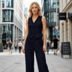 VISCOSE SUIT BRUSH - NAVY - Image 2