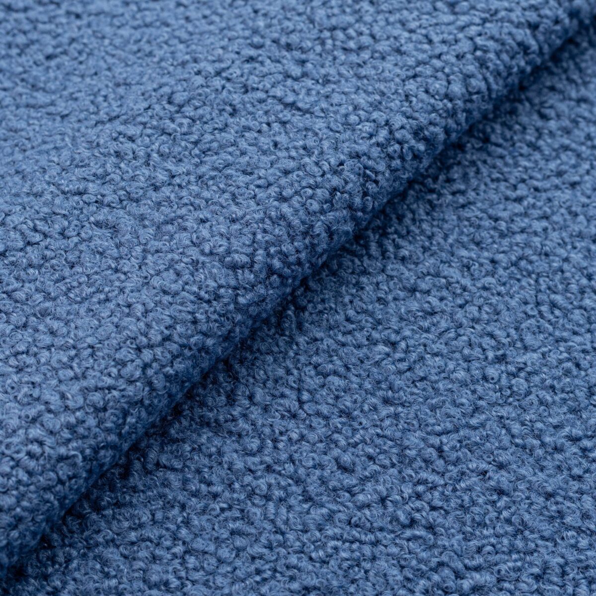 POLYESTER TEDDY FLEECE - DENIM - Image 4