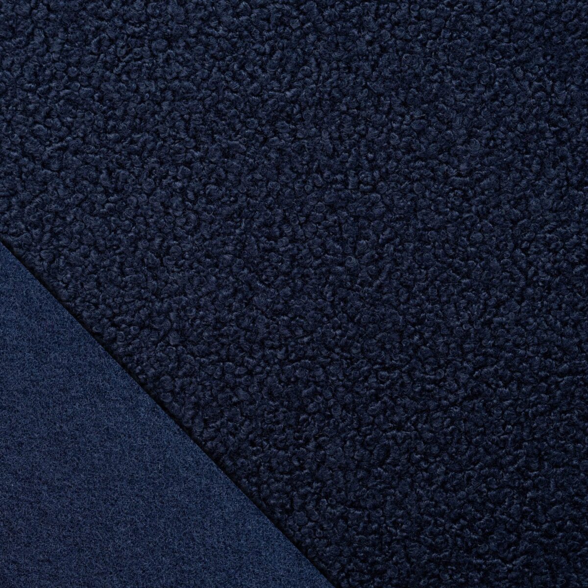 POLYESTER TEDDY FLEECE - NAVY - Image 5