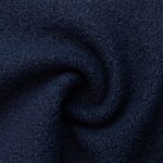 POLYESTER TEDDY FLEECE - NAVY