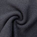 POLYESTER TEDDY FLEECE - DARK GREY