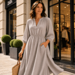TKANINA POLIESTROWA FRENCH TWILL - BEŻ - obrazek 2