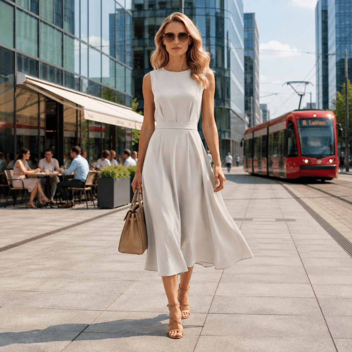 TKANINA LYOCELL TWILL - BEŻ - obrazek 2