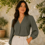 VISCOSE AMELIA - OLIVE - Image 2