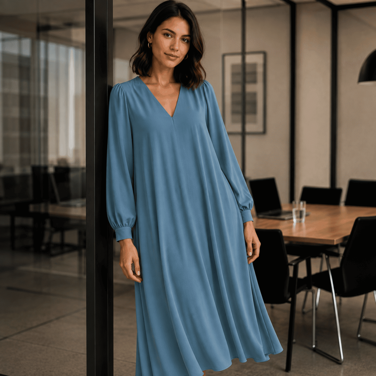 TKANINA MODAL - AQUA - obrazek 2