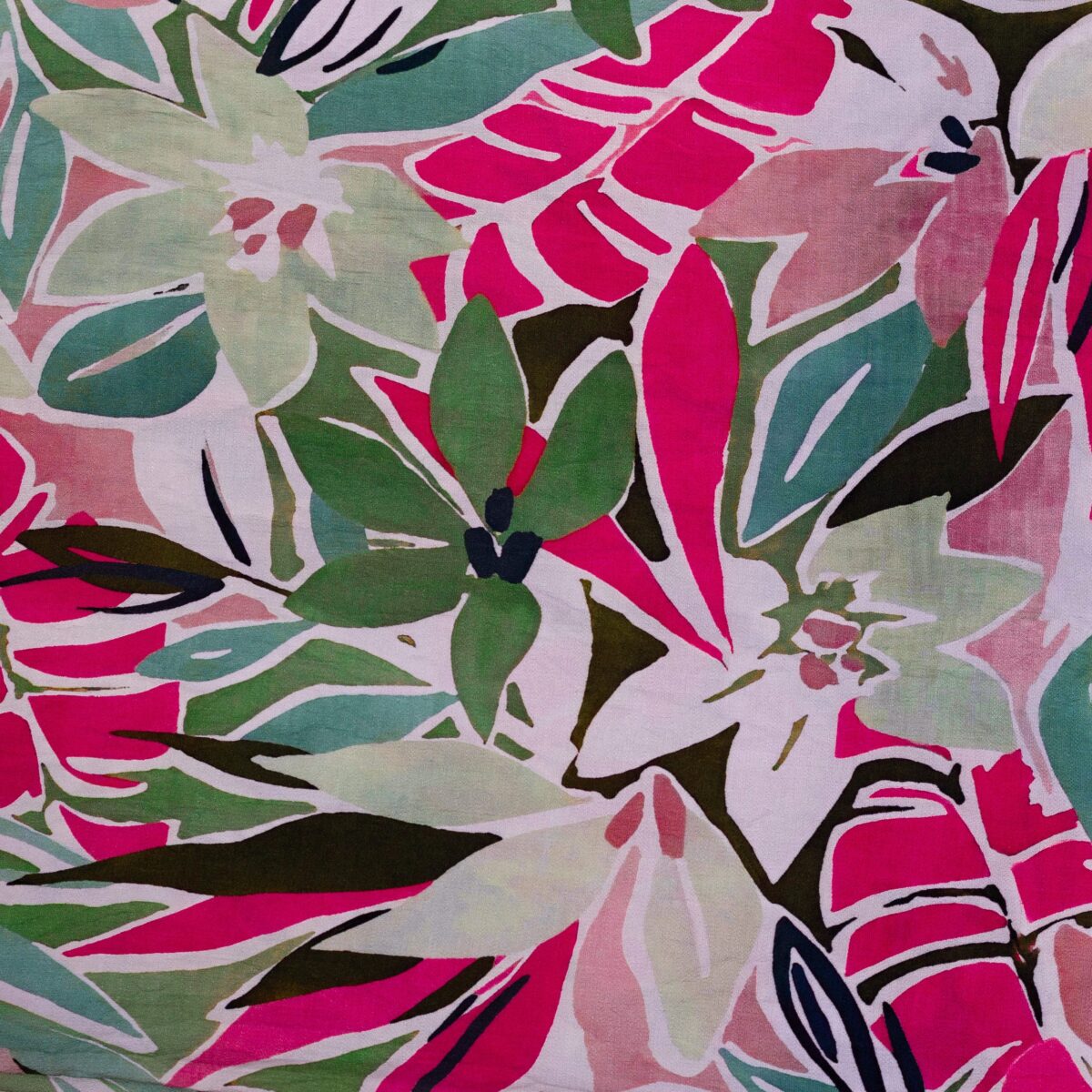 NYLON RAYON SALMA PRINT - FLOWERS - Image 3