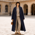 KNITTED OVERCOAT PERUGIA - NAVY - Image 2