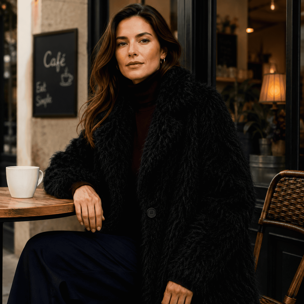 FAUX FUR - BLACK - Image 2