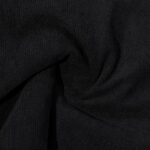 POLYESTER SHERPA CORDUROY - BLACK