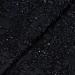 MESH EMBROIDERY WITH SEQUINS - BLACK - Image 3