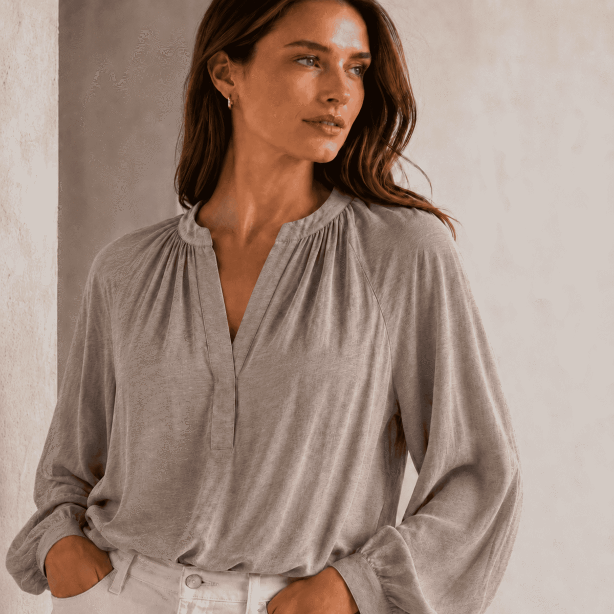 VISCOSE AMARA - BROWN - Image 2