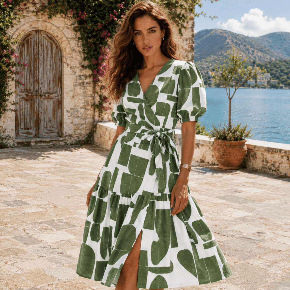 NYLON VISCOSE ARIANNA PRINT  - GEOMETRIC - Image 2