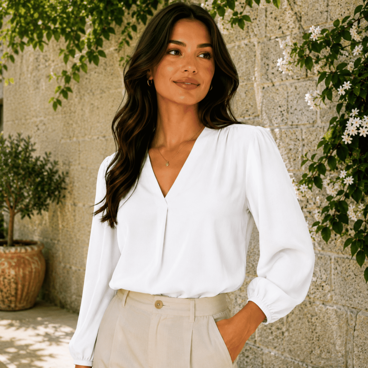 VISCOSE AMELIA - OFF WHITE - Image 2