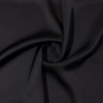 TKANINA POLIESTROWA DOUBLE SATIN - CZARNY