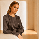 DOUBLE FACED SATIN - TAUPE - Image 2