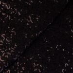 MESH EMBROIDERY WITH SEQUINS - BROWN - Image 3