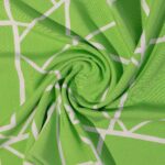 VISCOSE BELMANDO PRINT - GEOMETRIC - GREEN