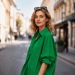 COTTON POPLIN - GREEN - Image 2
