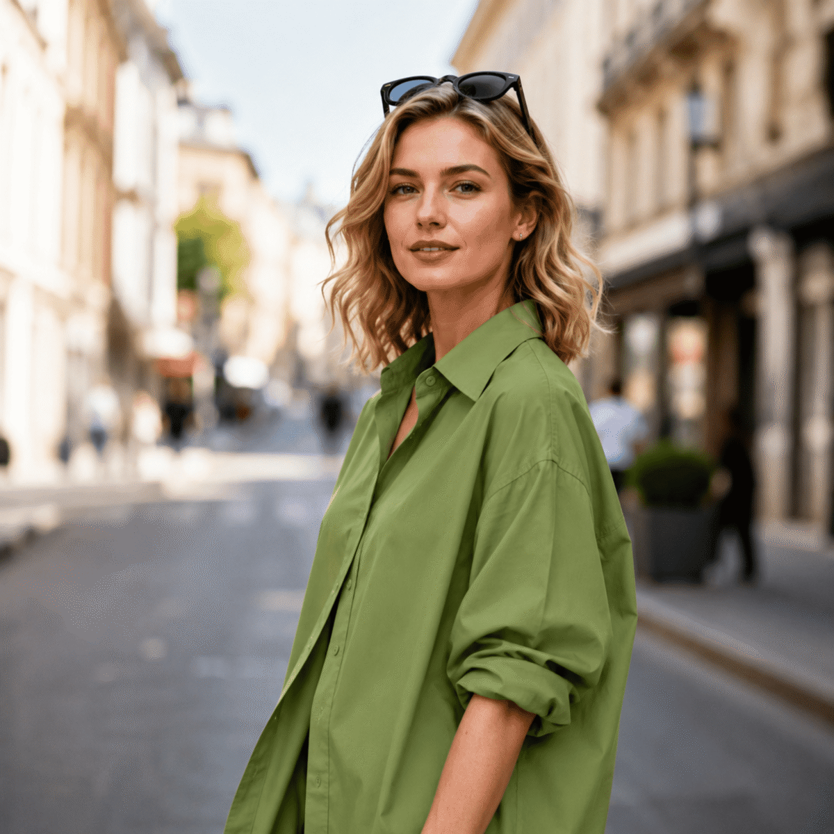 COTTON POPLIN - LIGHT GREEN - Image 2