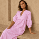 COTTON POLYESTER STRIPE YARN DYED - PINK/WHITE - Image 2