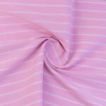 COTTON POLYESTER STRIPE YARN DYED - PINK/WHITE