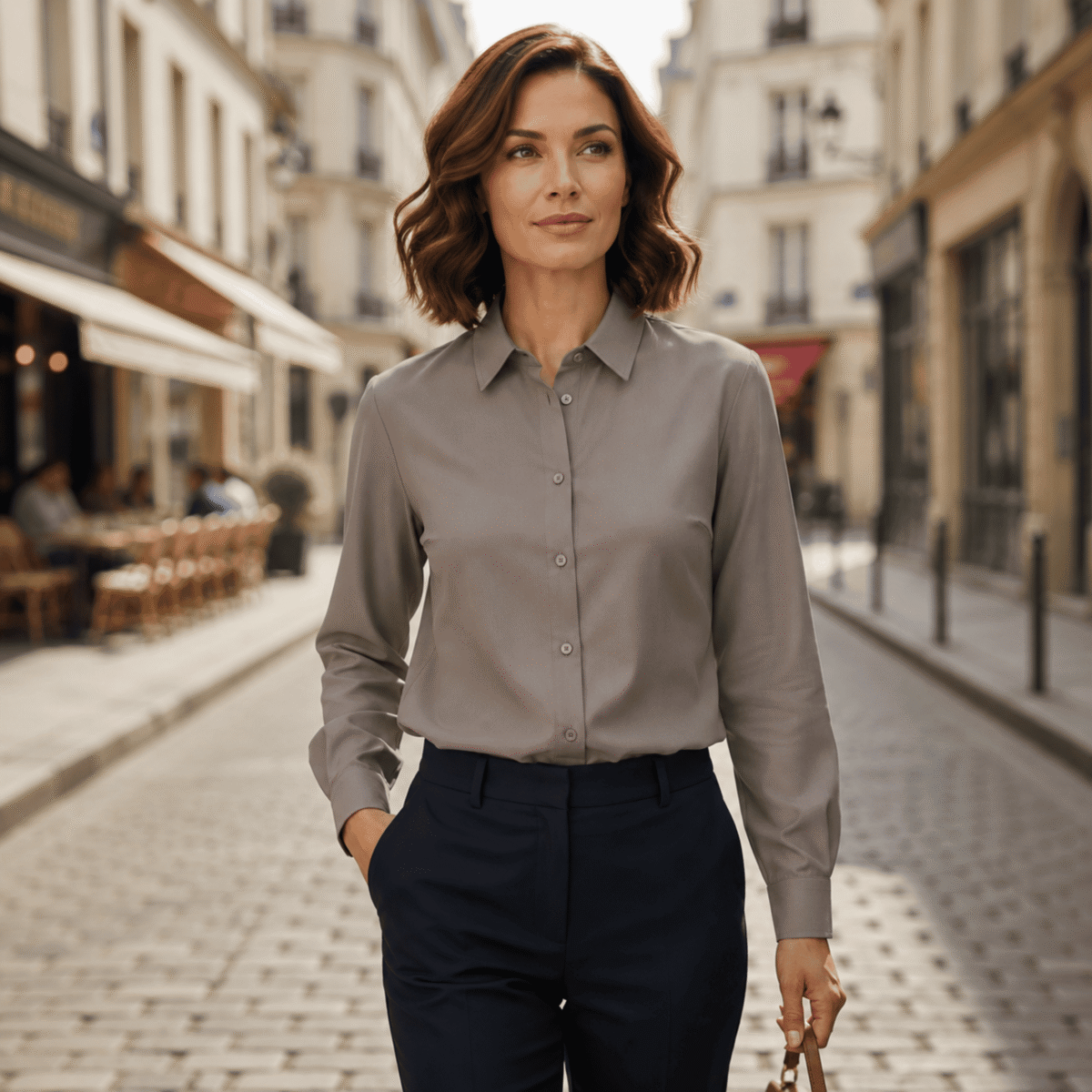 MELANGE DENIM - KHAKI - Image 2