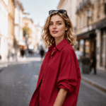 COTTON POPLIN - RED - Image 2