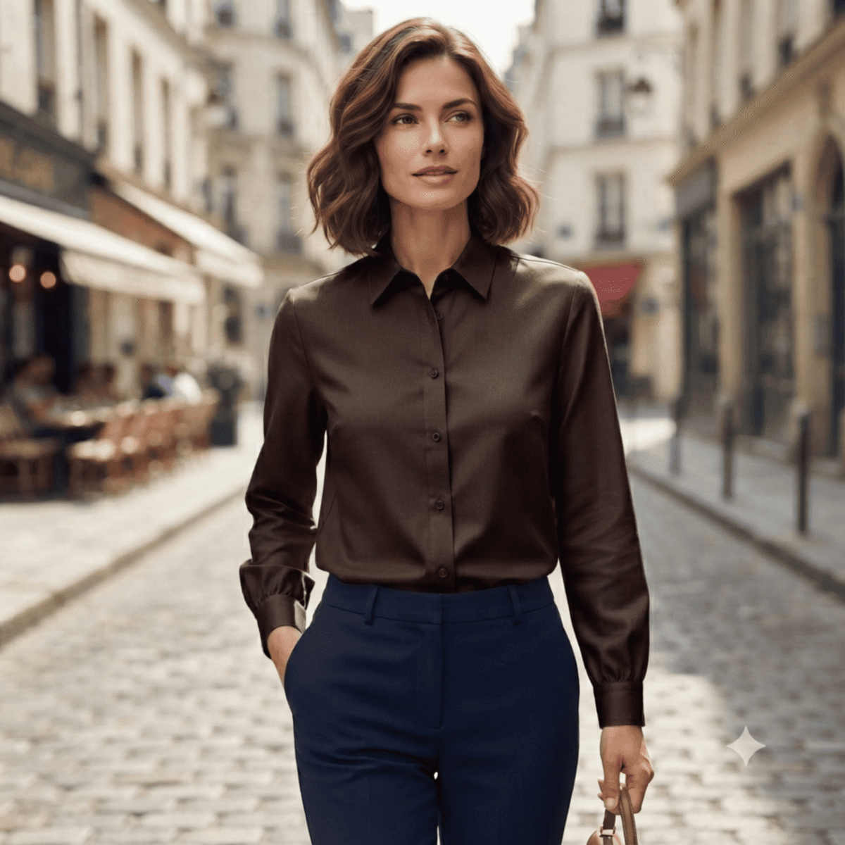 MELANGE DENIM - DARK BROWN - Image 2