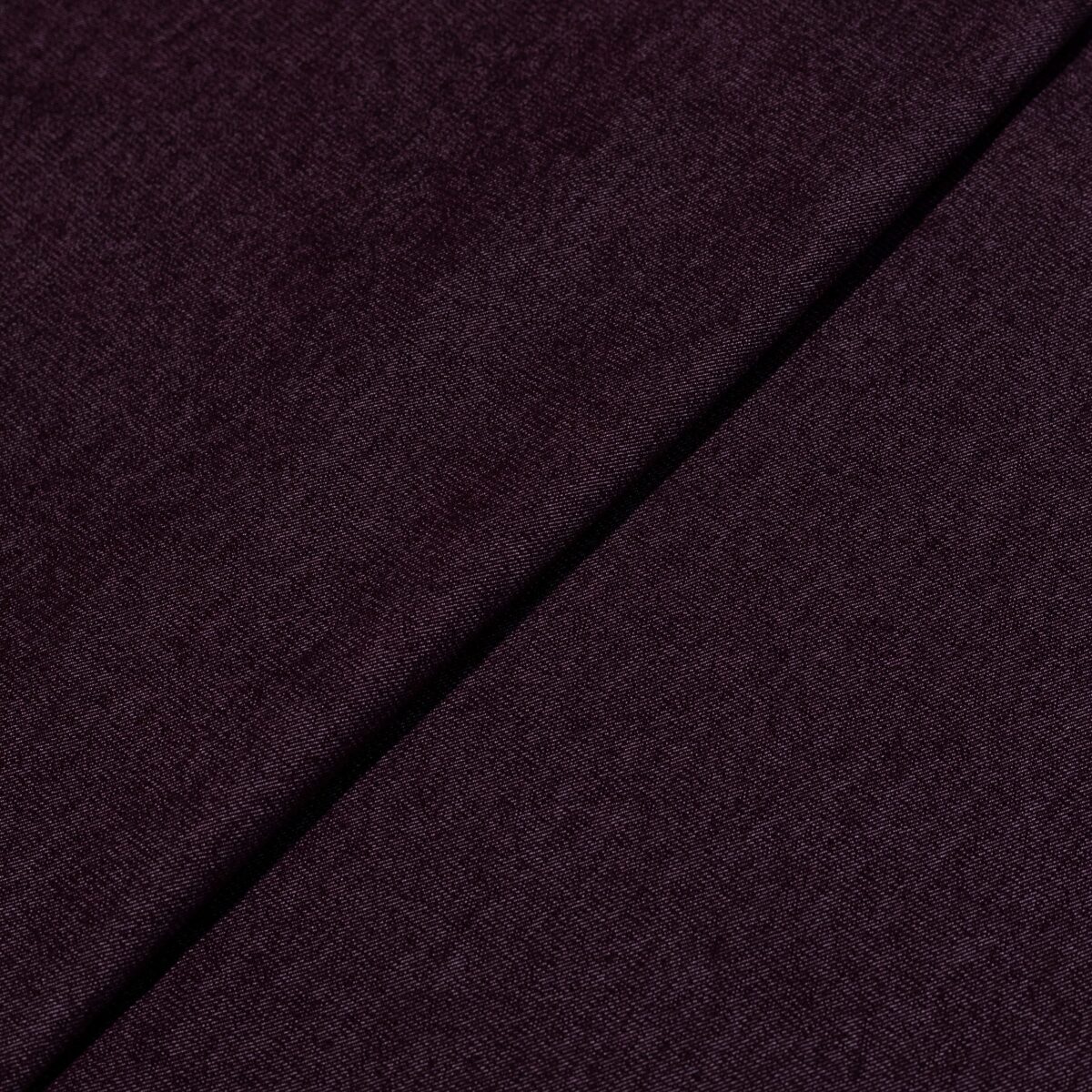 TKANINA DENIM BAWEŁNIANO STRETCH GŁADKO - CZERWONE WINO - obrazek 4