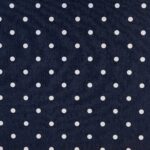TKANINA DENIM BAWEŁNIANO STRETCH W KROPKI - DENIM - obrazek 3