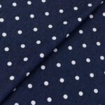 TKANINA DENIM BAWEŁNIANO STRETCH W KROPKI - DENIM - obrazek 4